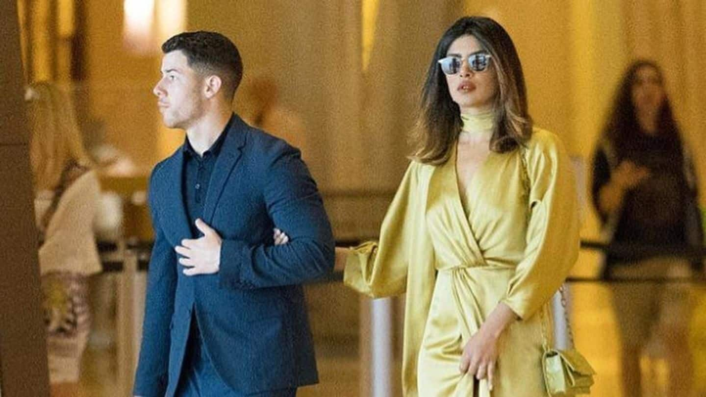 Priyanka Chopra, Nick Jonas walk hand-in-hand at his cousin's wedding