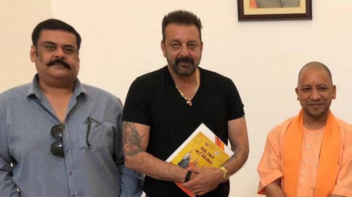 In Lucknow for film's shoot, Sanjay Dutt meets UP CM