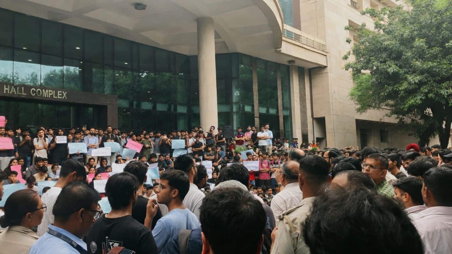 IIT Delhi students protest administration response to Rishikesh Kumar's death