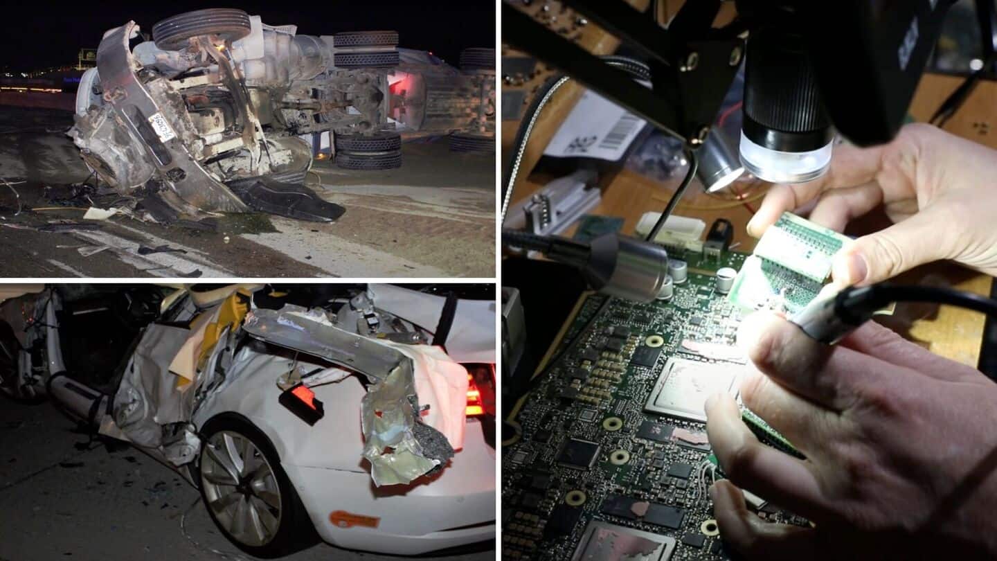 Tesla's Full Self-Driving software causes crash landing on freeway