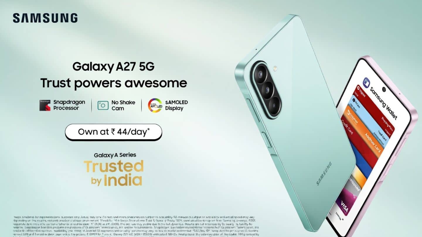 Samsung launches Galaxy A27 5G in India starting ₹28,999
