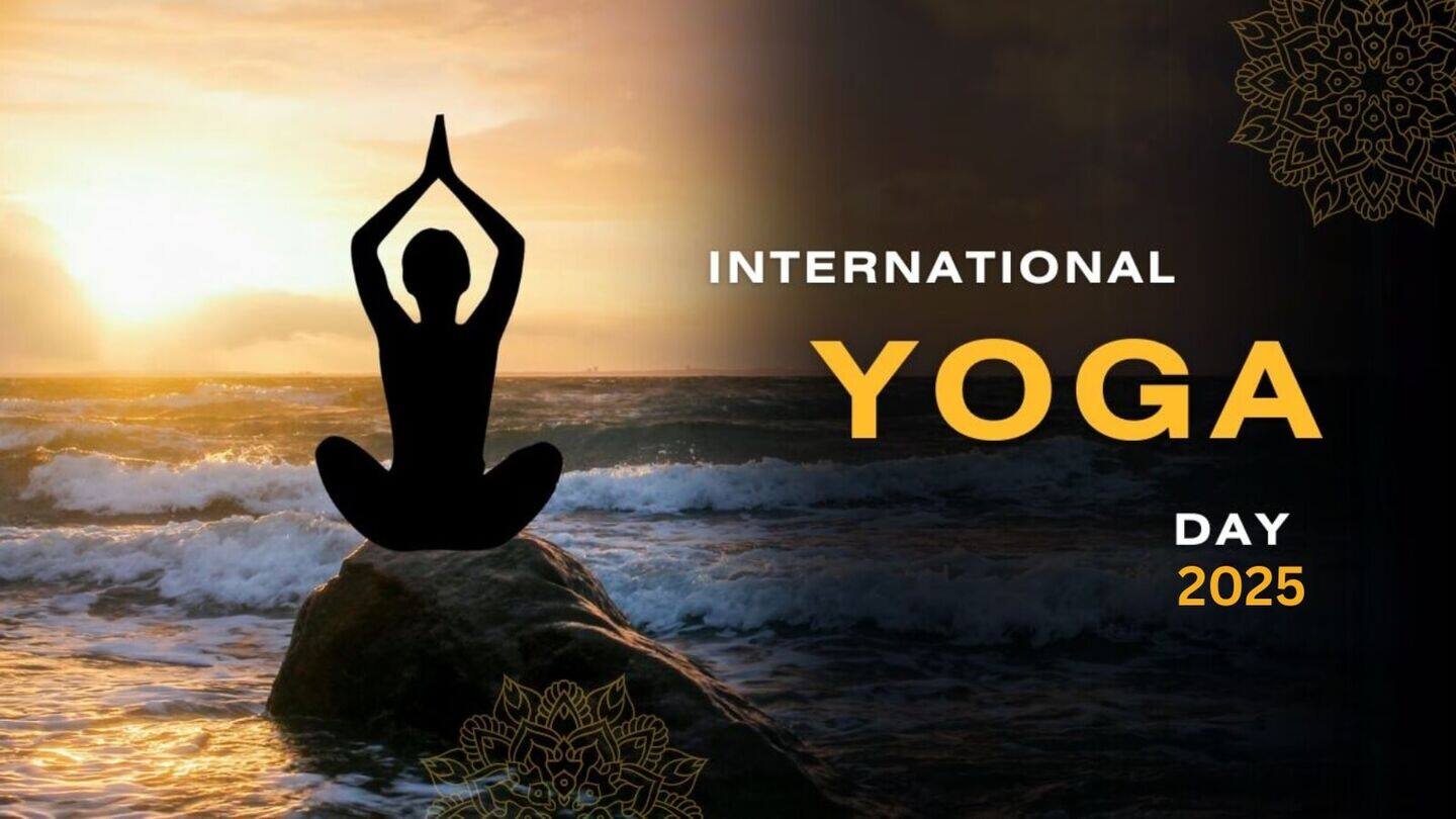 Fitness enthusiasts and students participate in International Yoga Day