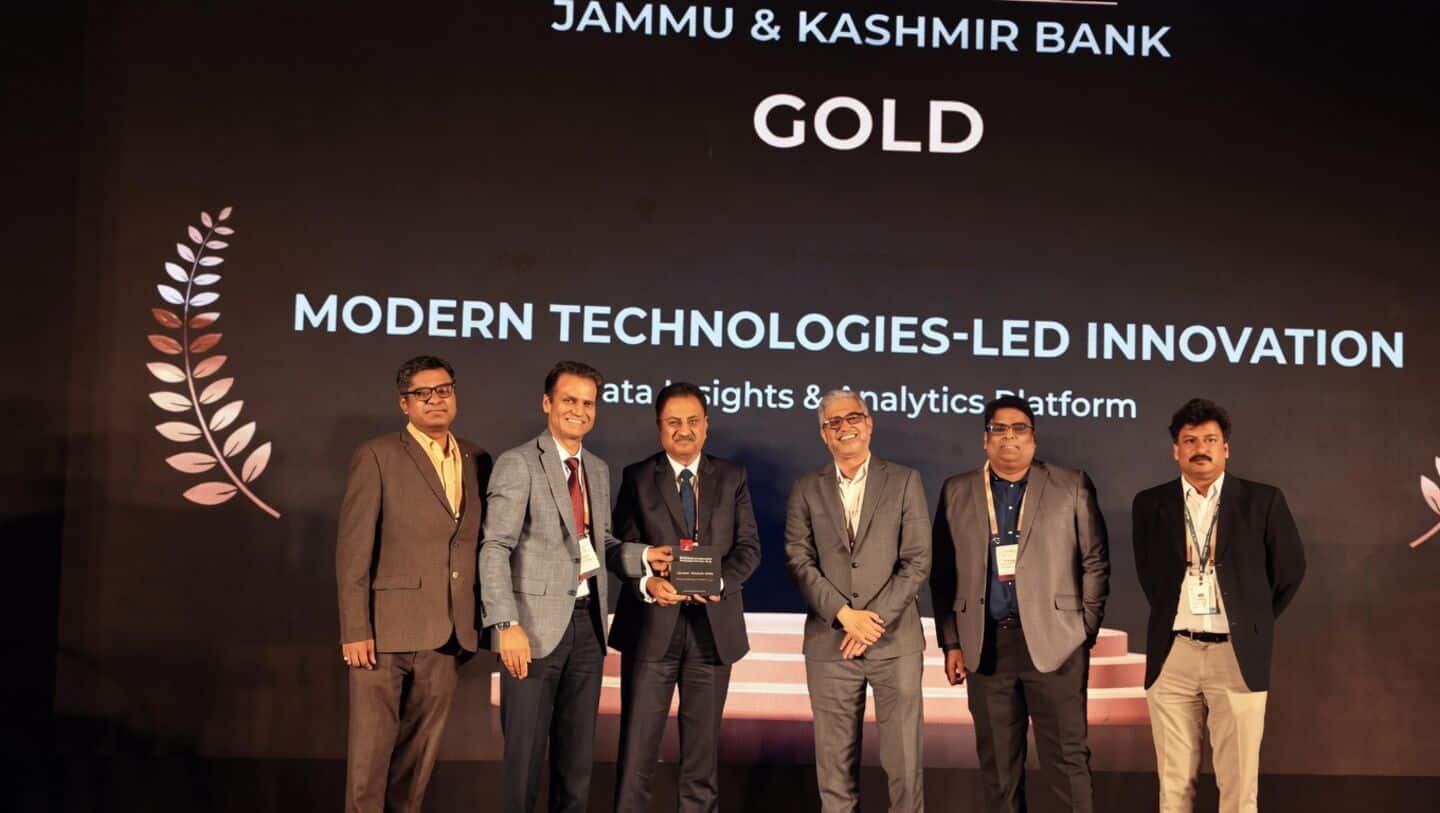 Jammu and Kashmir Bank wins gold for data insights platform