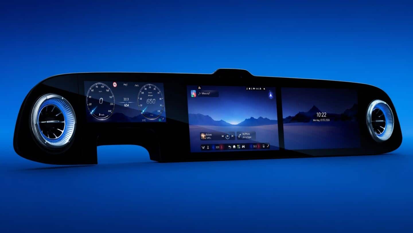 Mercedes unveils 2027 C-Class EV with triple-screen glass dashboard