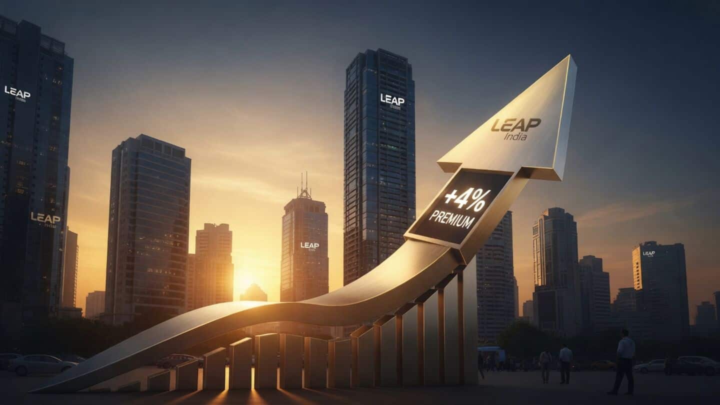 LEAP India lists at ₹165.90 NSE, ₹166 BSE, 8.38x subscribed