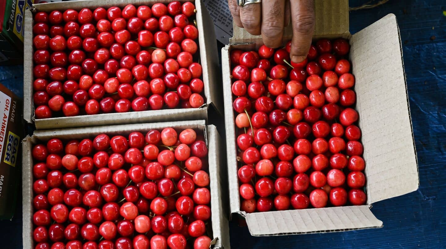Season's 1st cherry parcel train leaves Jammu for Mumbai