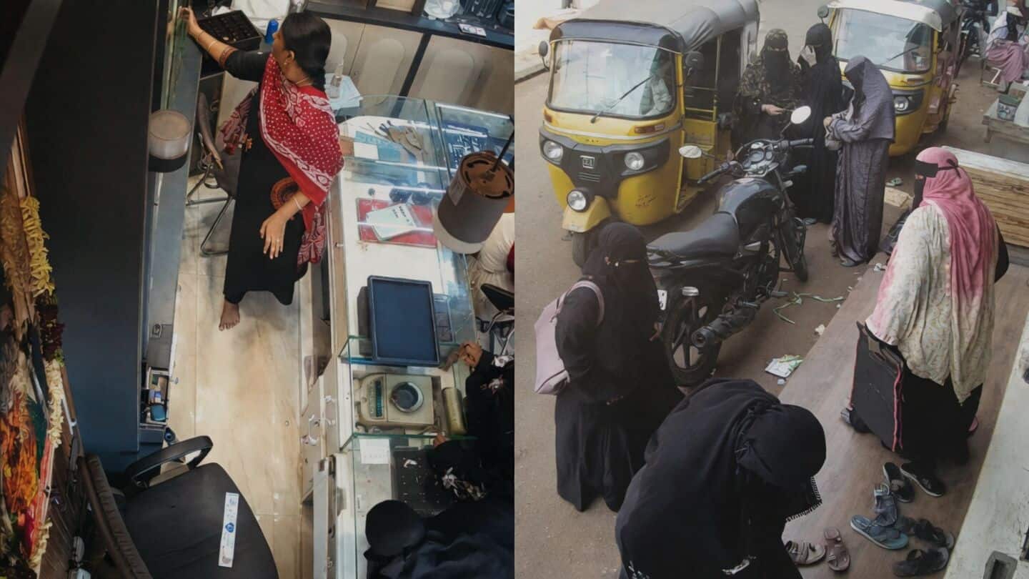 Burqa-clad women and man allegedly steal 70-gram necklace in Zahirabad