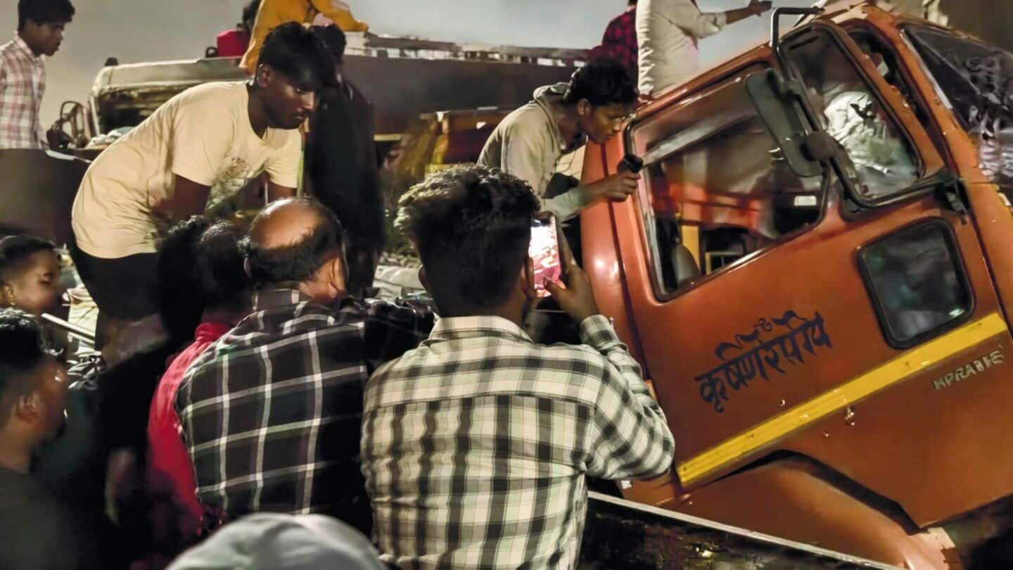 Speeding container truck kills Sandeep Jagannath Kumar near Bhumkar bridge