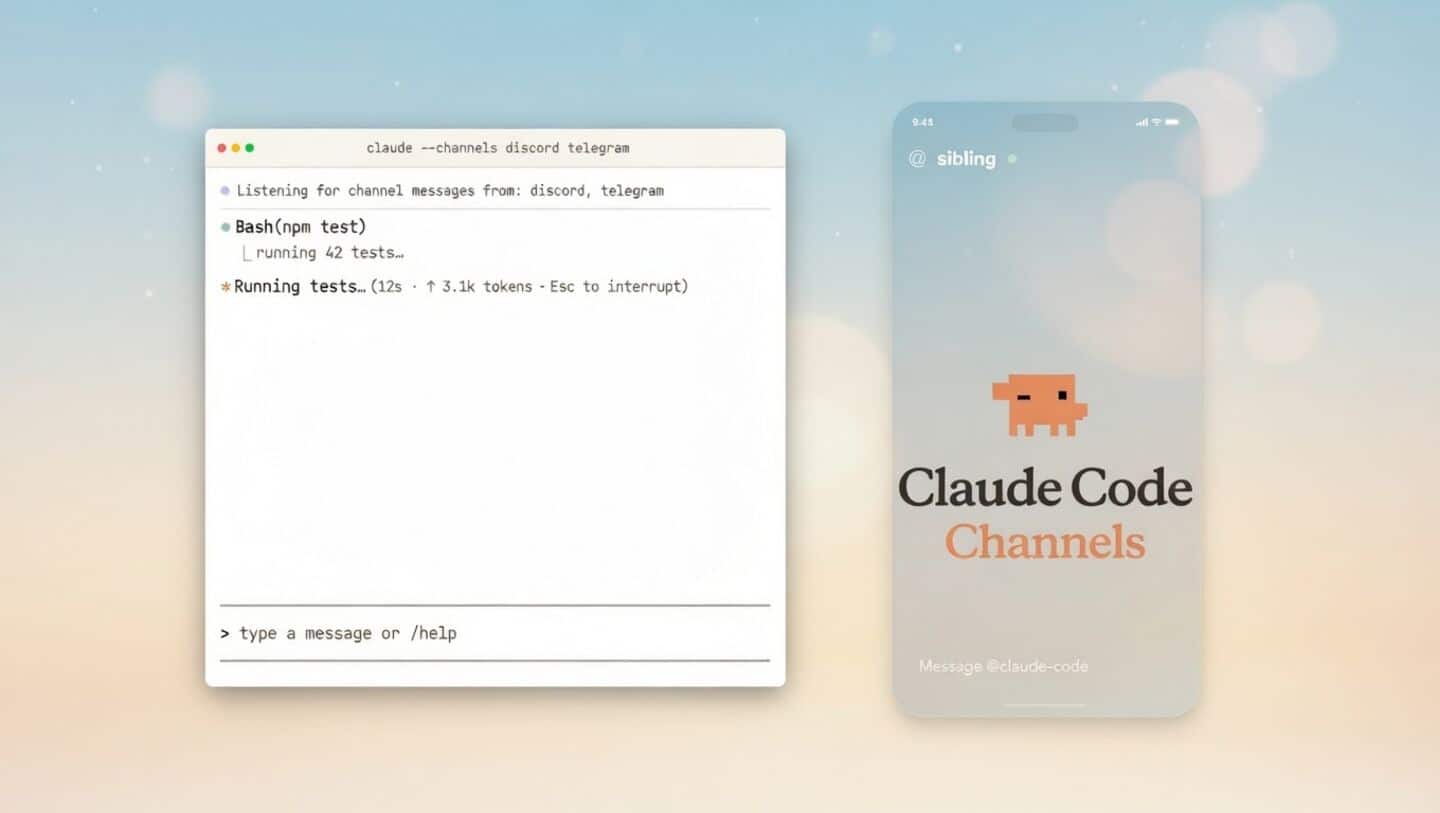 Claude code can now message you on Telegram, Discord