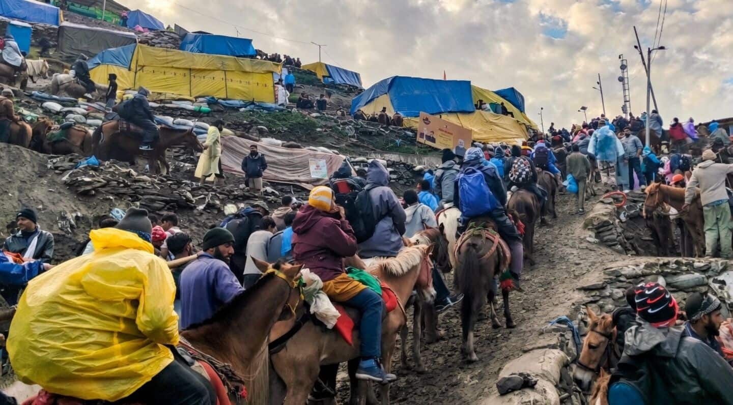 Amarnath Yatra sees 8,815 pilgrims depart Jammu's Bhagwati Nagar camp