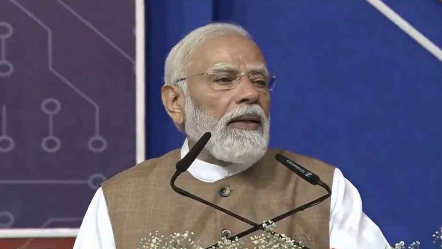 Prime Minister Narendra Modi inaugurates Kaynes Semicon plant in Sanand