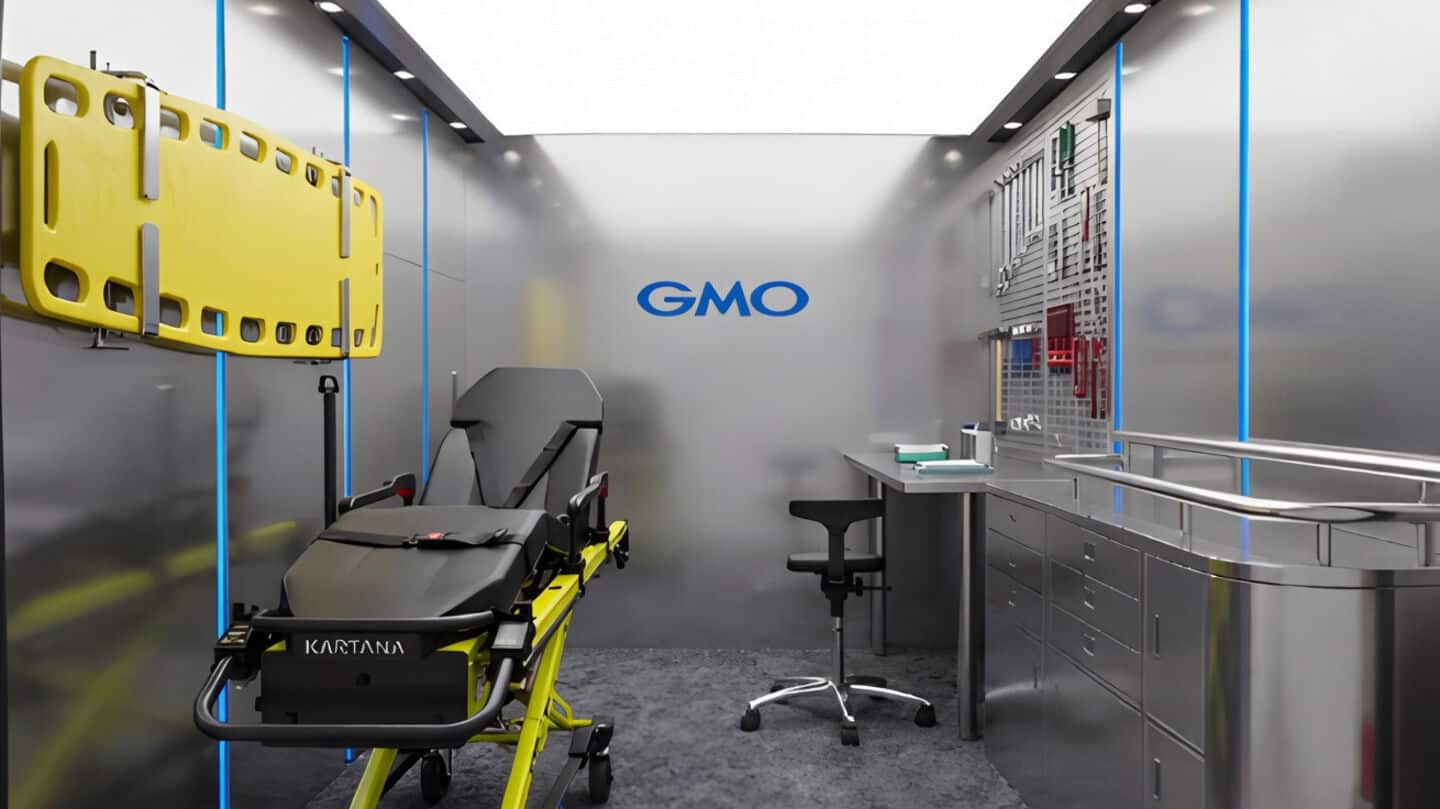 GMO Internet Group unveils Japan's 1st 'Humanoid ambulance' van