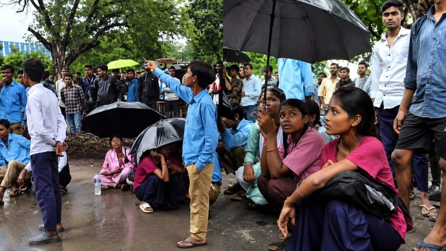 Schoolchildren in Mahoba block Jhansi-Mirzapur highway to demand safer roads