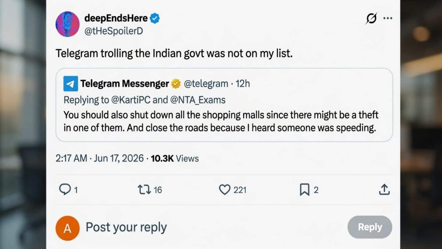Telegram challenges India restriction imposed over fake NEET-UG leak rumors