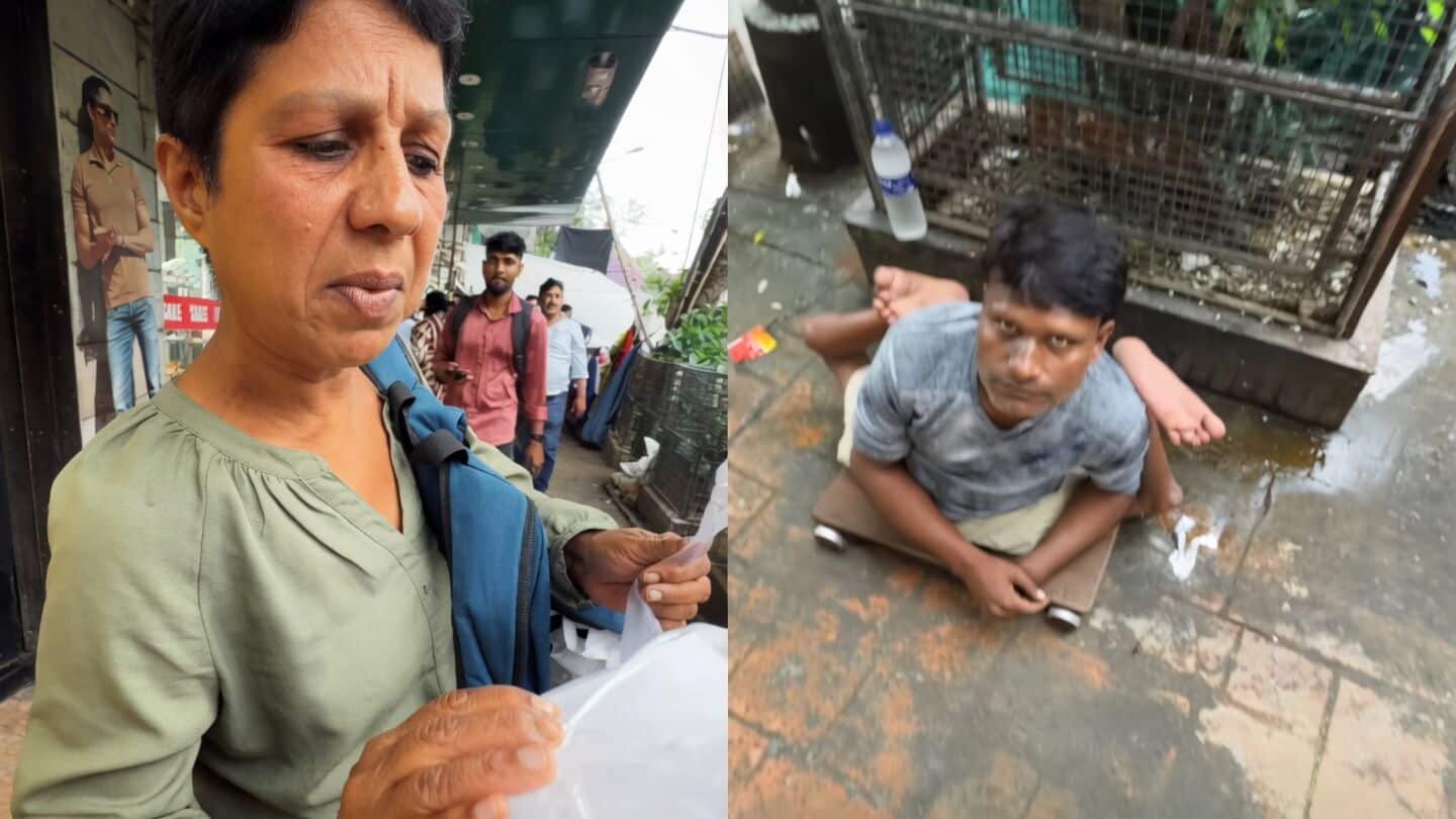 Foreign vlogger's Mumbai video shows woman confronting a ₹100 donation
