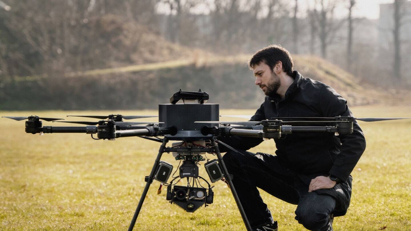 DTU researchers work on smart rescue drone for people overboard