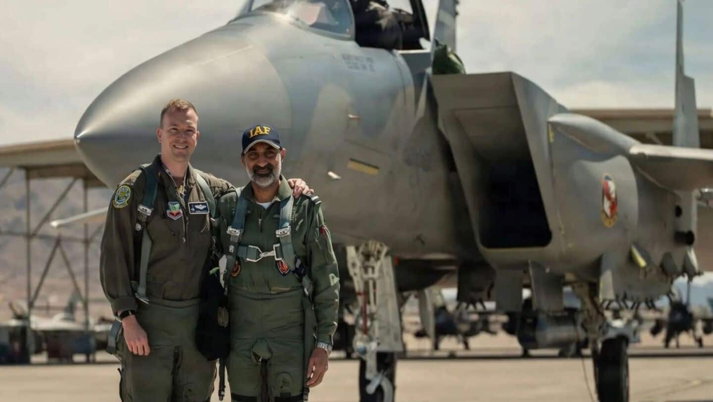IAF Chief Amar Preet Singh flies F-15EX at Nellis AFB