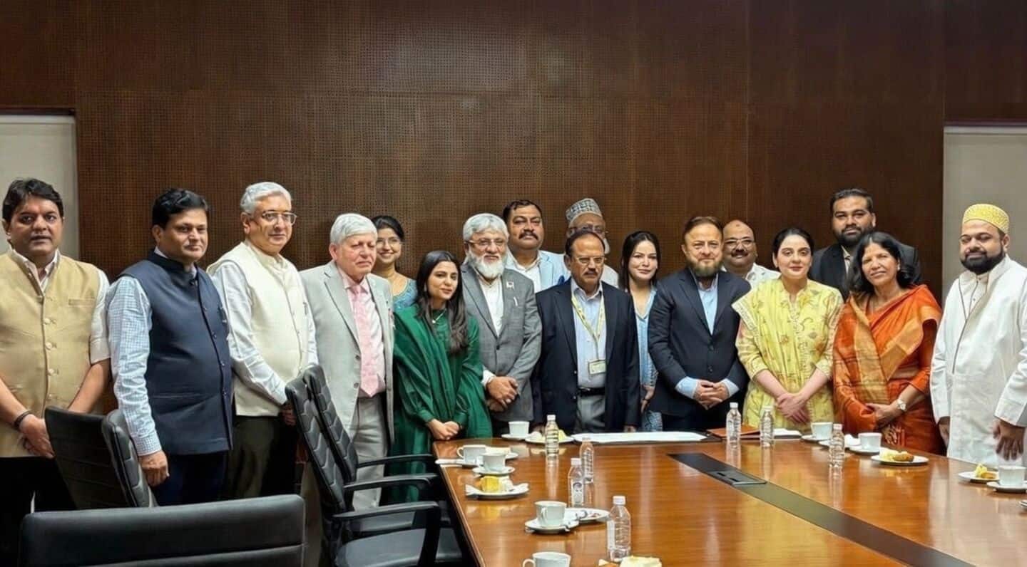 NSA Ajit Doval meets 14 Indian Muslims at new PMO