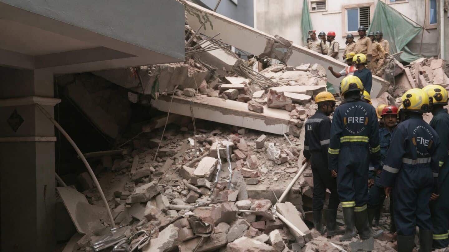 Seven-storey building in Anjaiah Nagar collapses, at least 2 dead