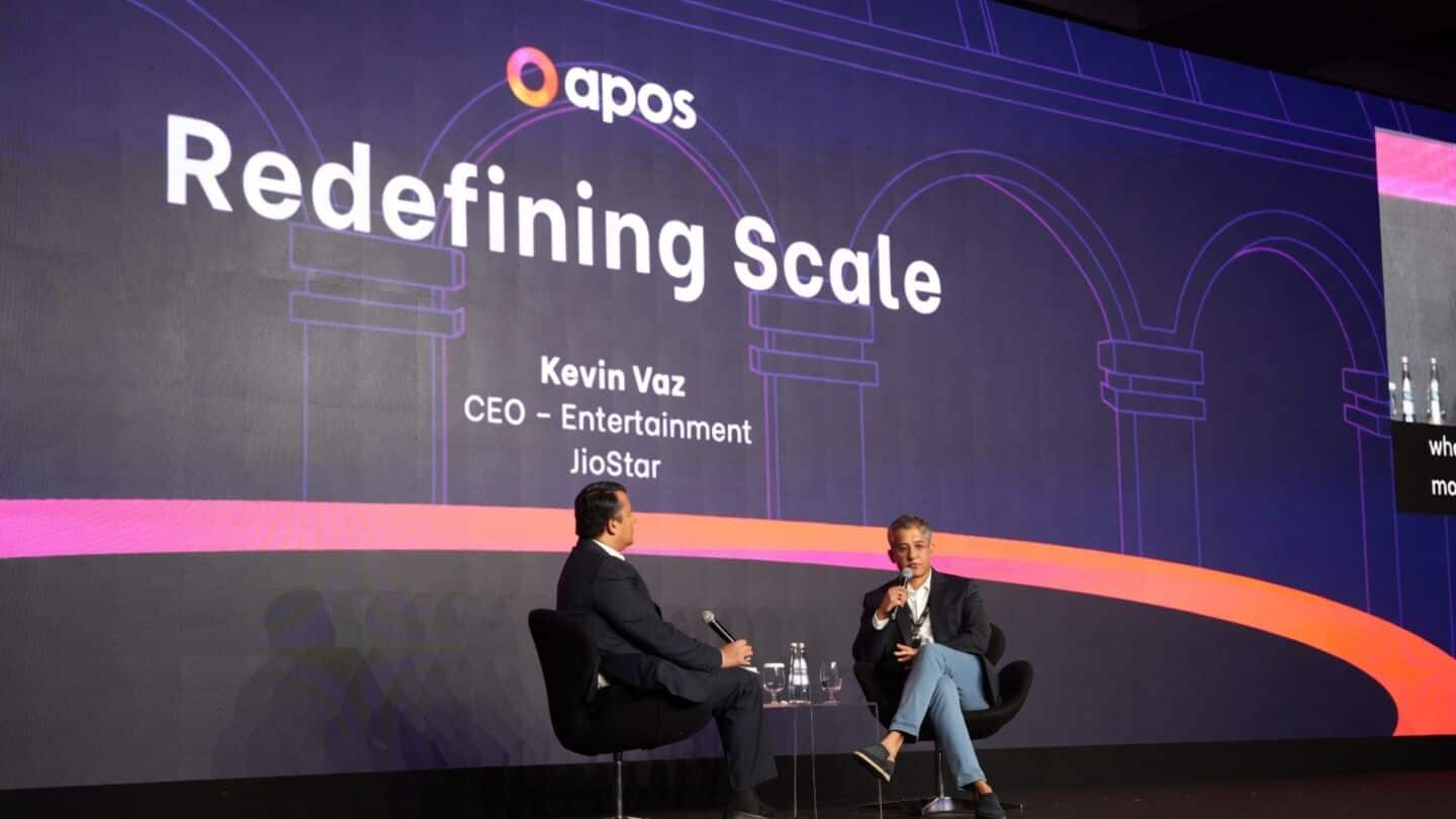 APOS 2026 JioStar CEO Vaz urges entertainment to measure impact