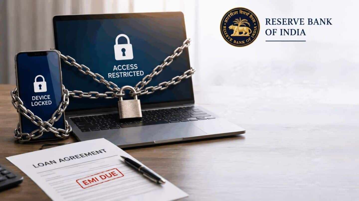 RBI bars banks blocking devices over missed EMIs Jan 2027