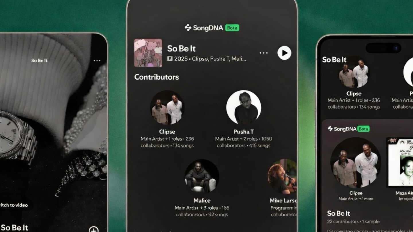 Spotify's new SongDNA feature reveals who made your favorite tracks