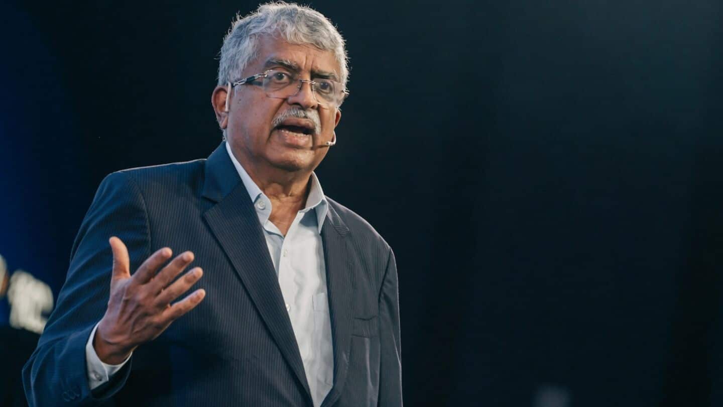 Nandan Nilekani seeks AA coverage for half of India's adults