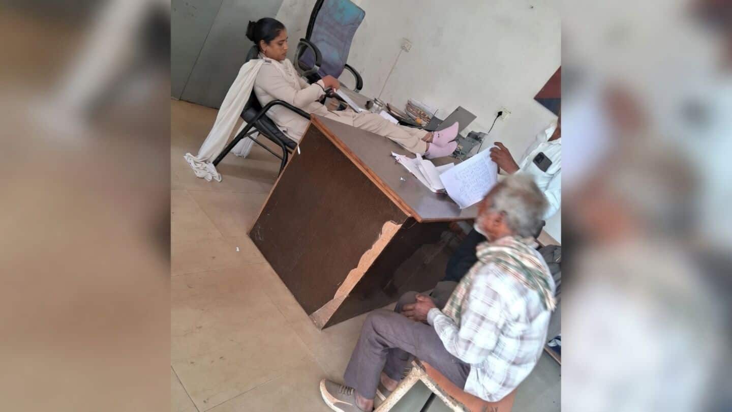 Constable suspended over viral Bichhiwara photo of feet on desk