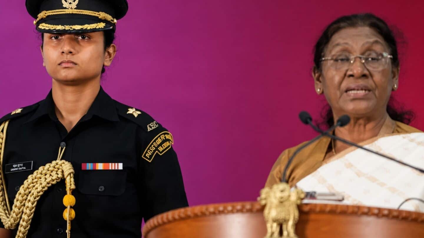Major Navya Shekhawat 1st woman Army ADC to Droupadi Murmu