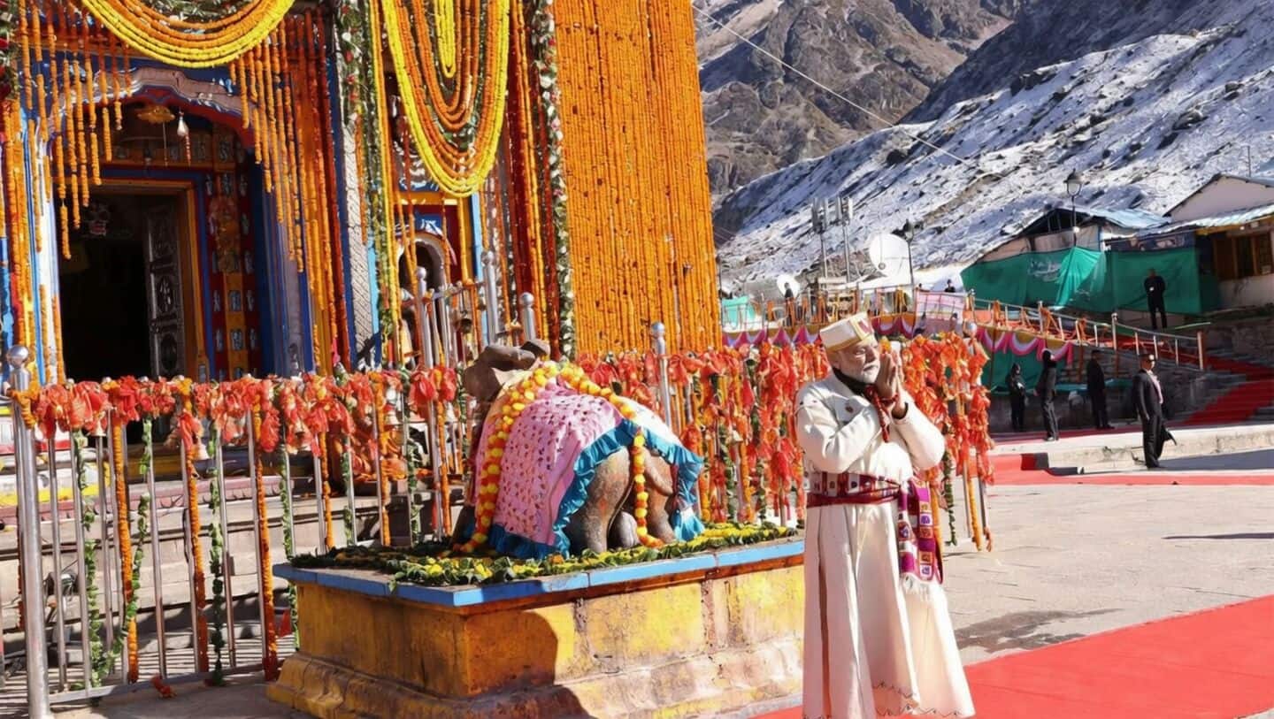 PM Modi greets devotees as Chardham Yatra begins at Kedarnath