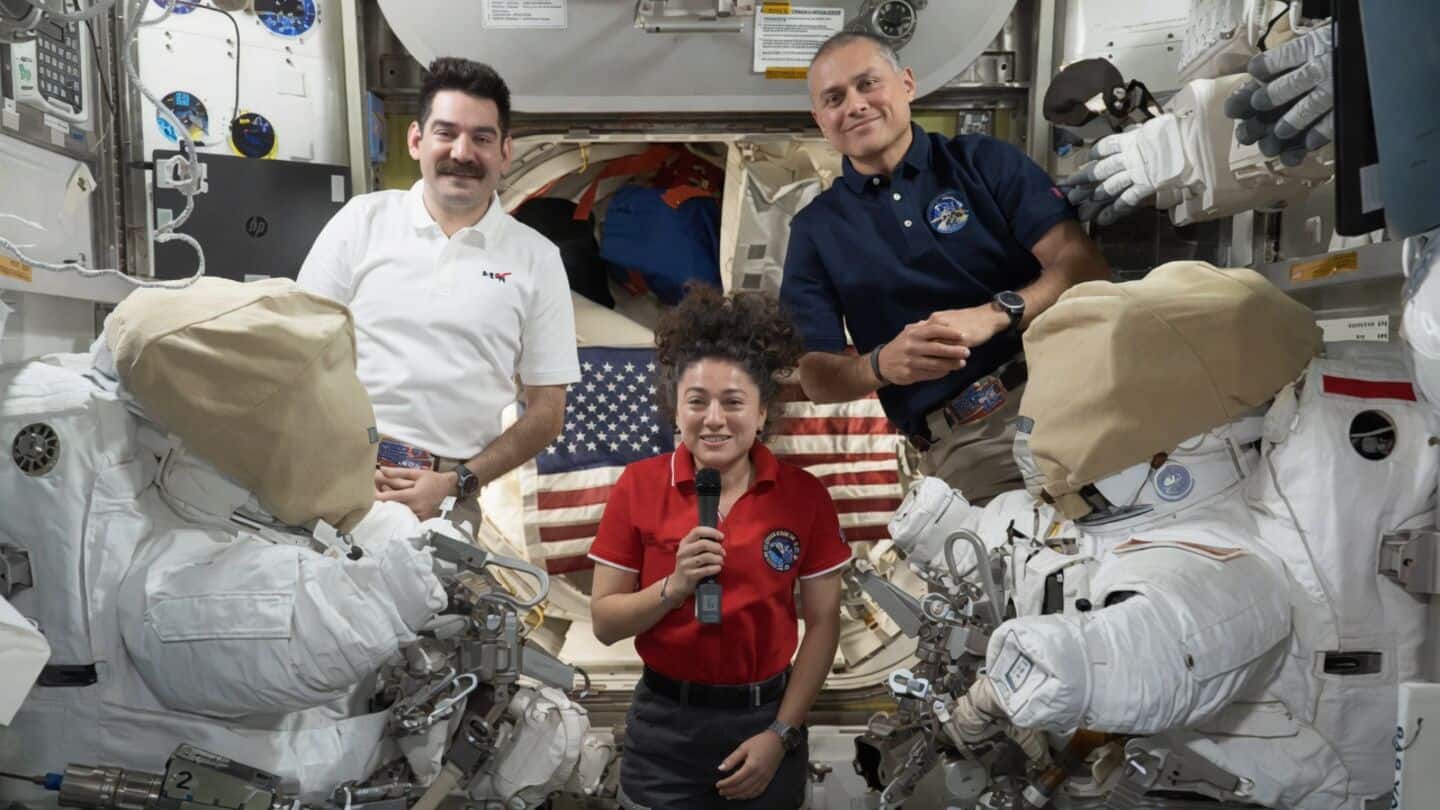 NASA astronauts and European astronaut observe Labor Day aboard ISS