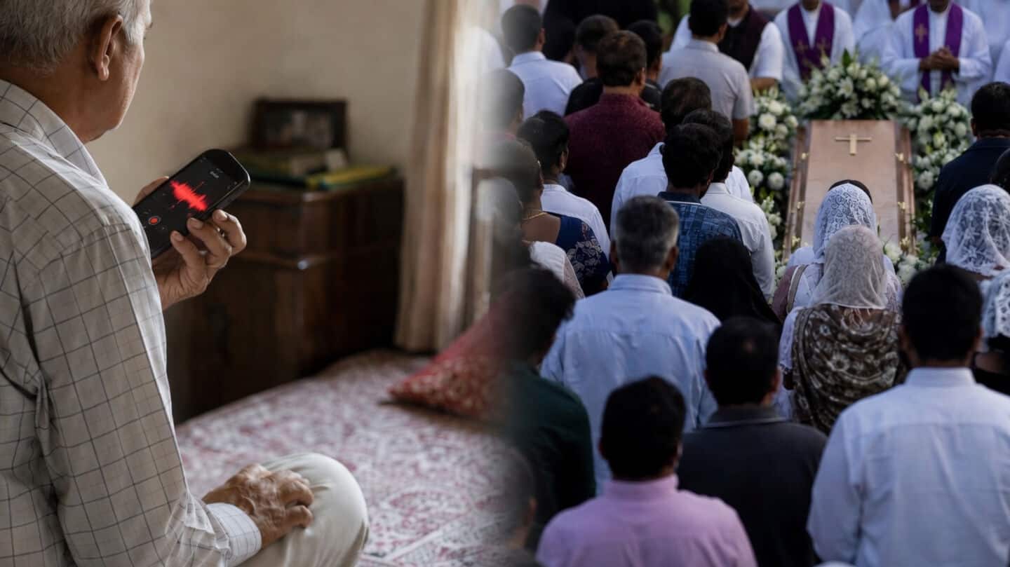 V T Antony plays prerecorded farewell at his Elampally funeral