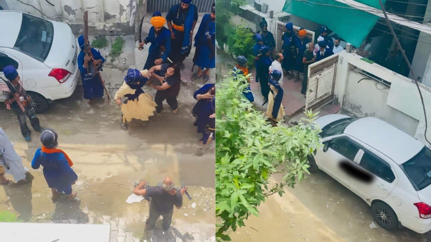 Armed Nihang confront family as Patiala Sanaur dispute turns violent