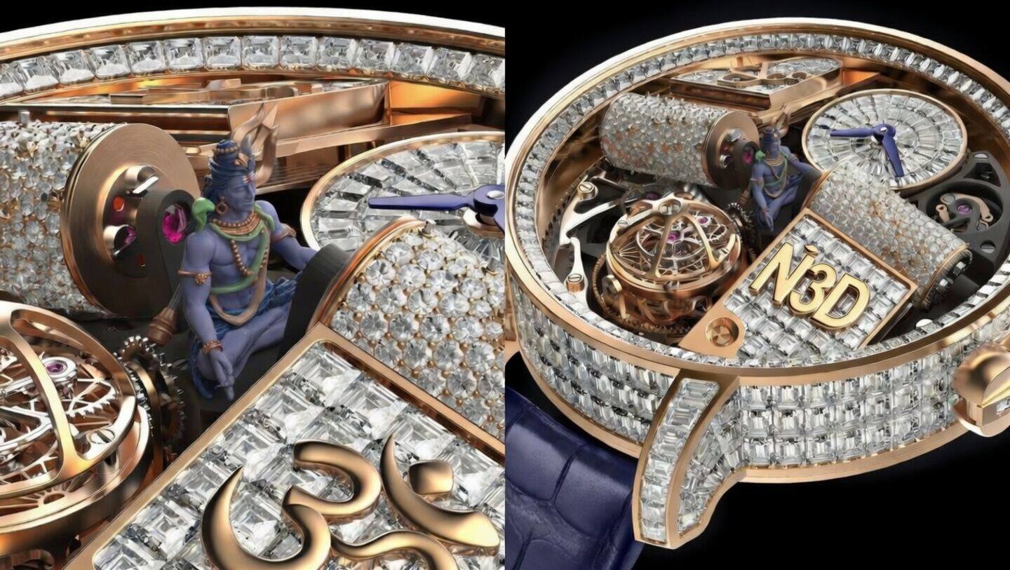 Anant Ambani unveils 18K rose gold Opera Godfather 'Shiva' watch