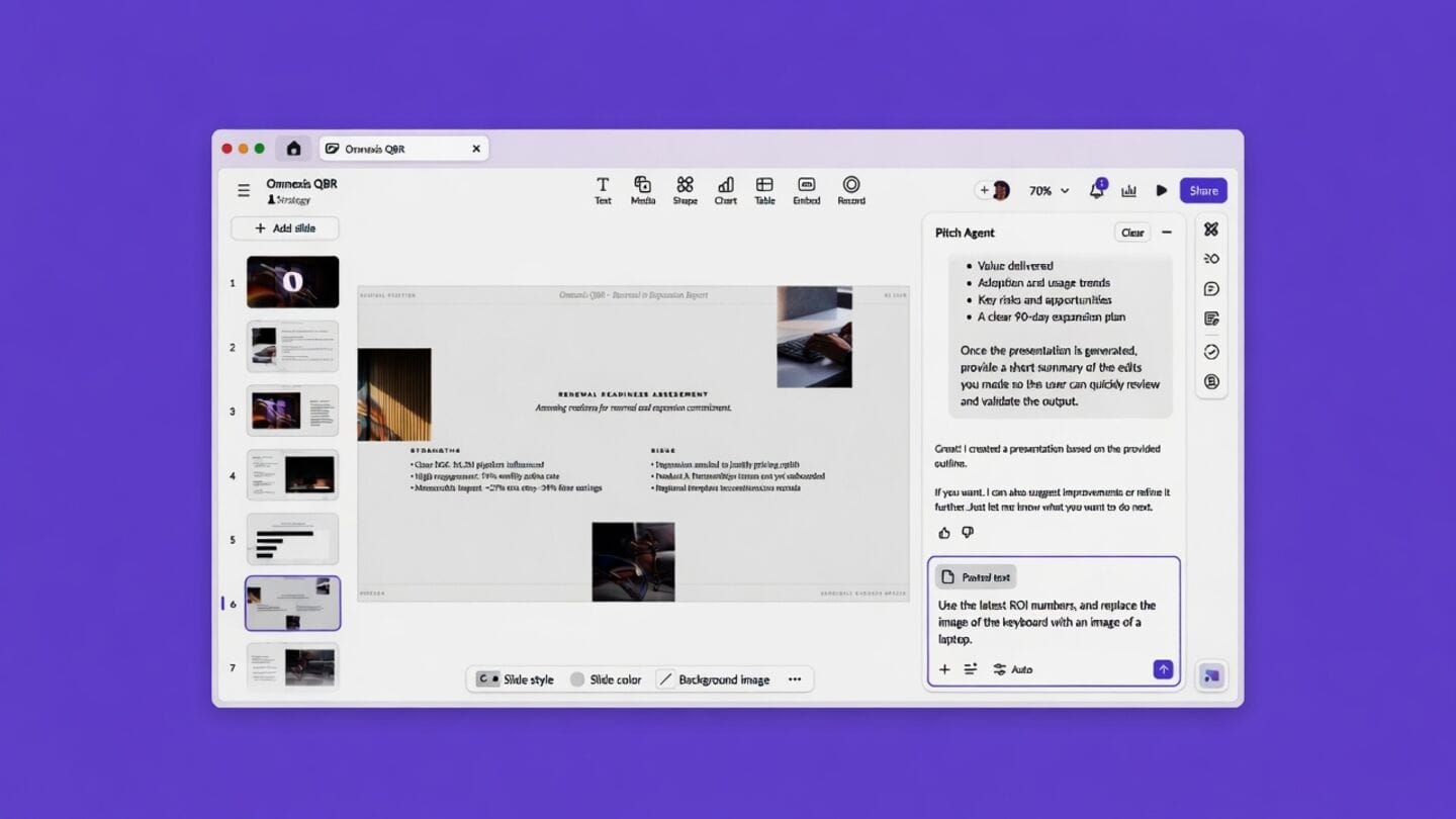 Pitch launches Pitch Agent to build branded presentations in minutes