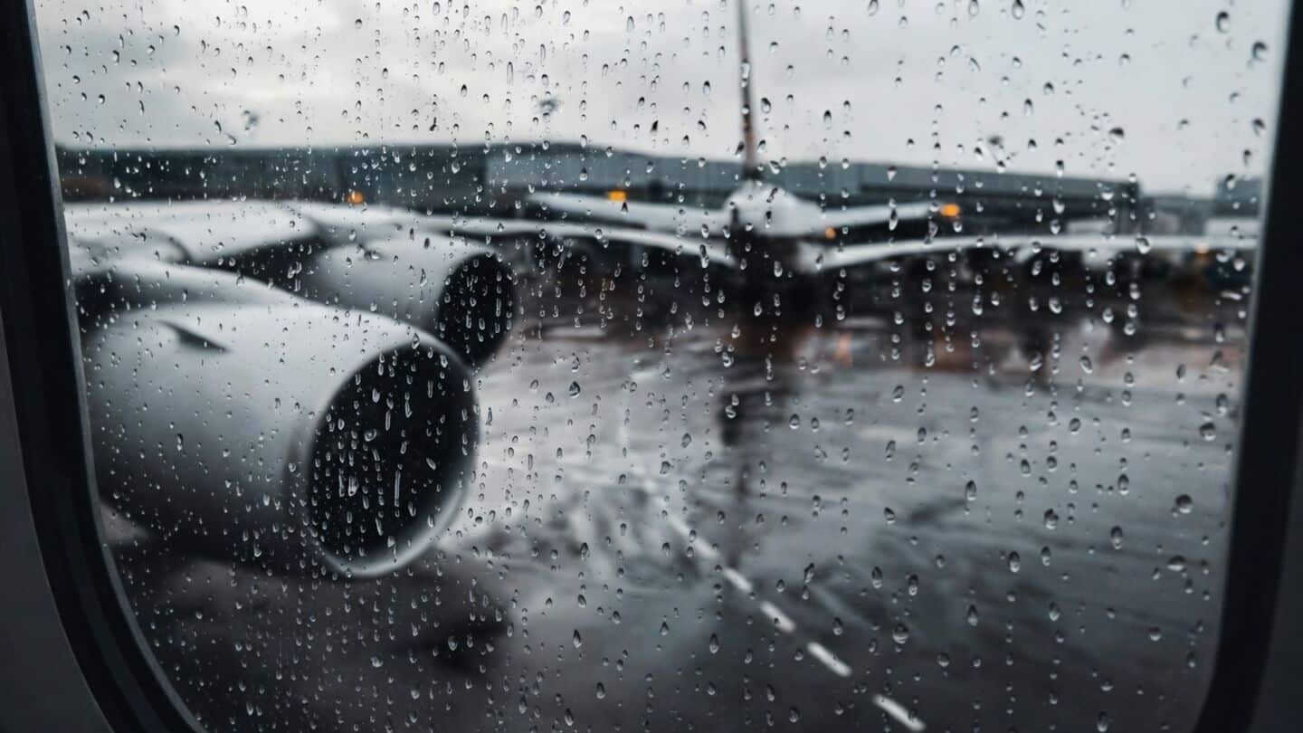Delhi NCR hit by heavy rain, waterlogging, traffic, flight advisories