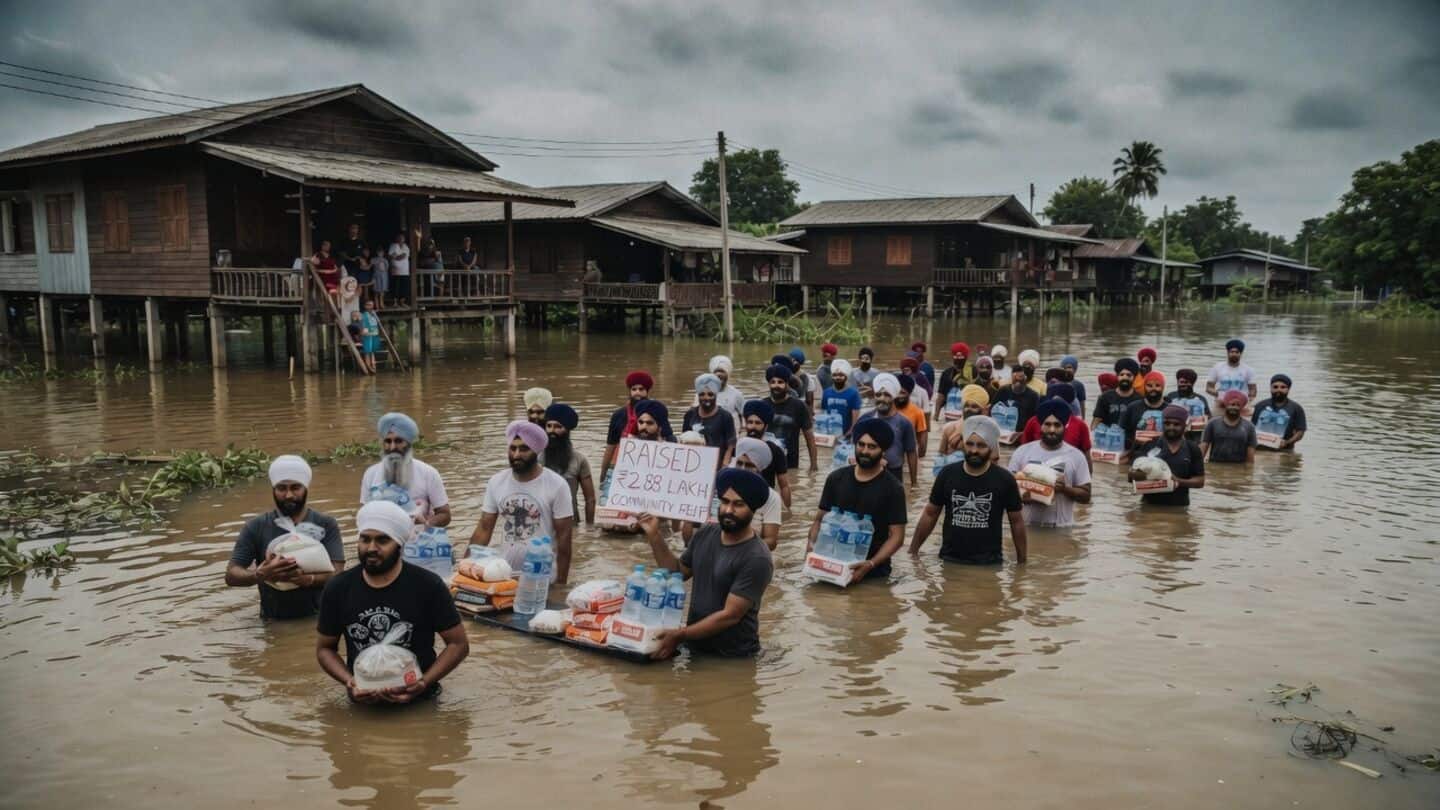 Thai Indian Namdhari Sikhs raise ₹288,000 aiding southern Thailand floods