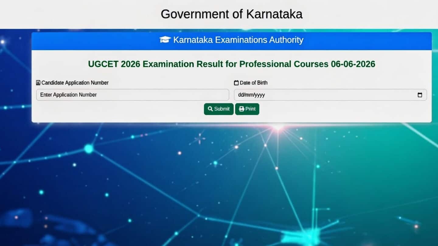 KCET 2026 results released, over 3.3L students can check online