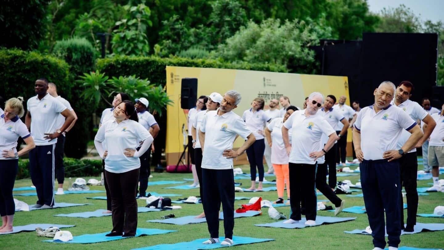 S Jaishankar joins International Yoga Day 'Yoga for Healthy Ageing'