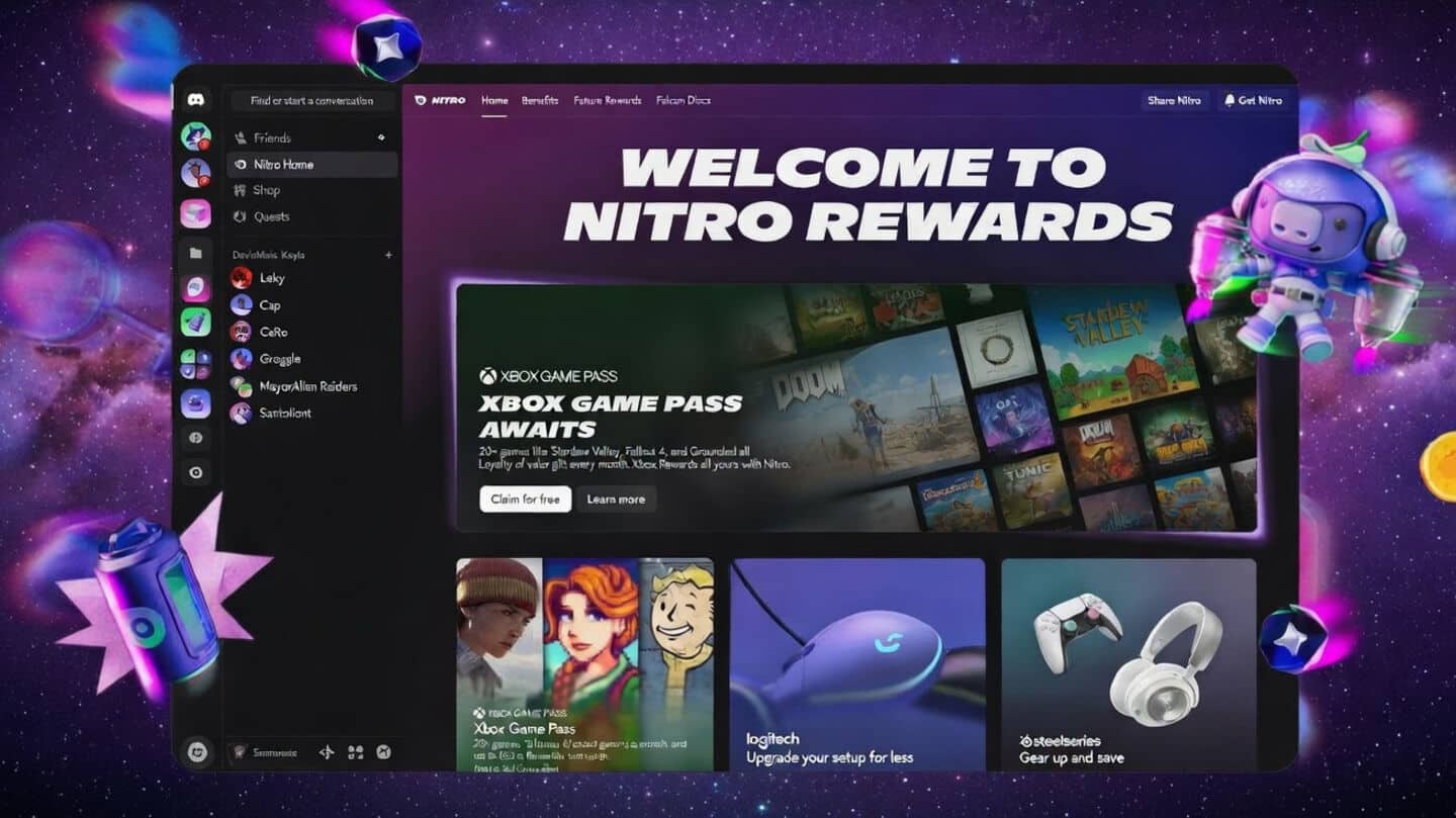 Discord gives Nitro and Nitro Basic base-tier Xbox Game Pass
