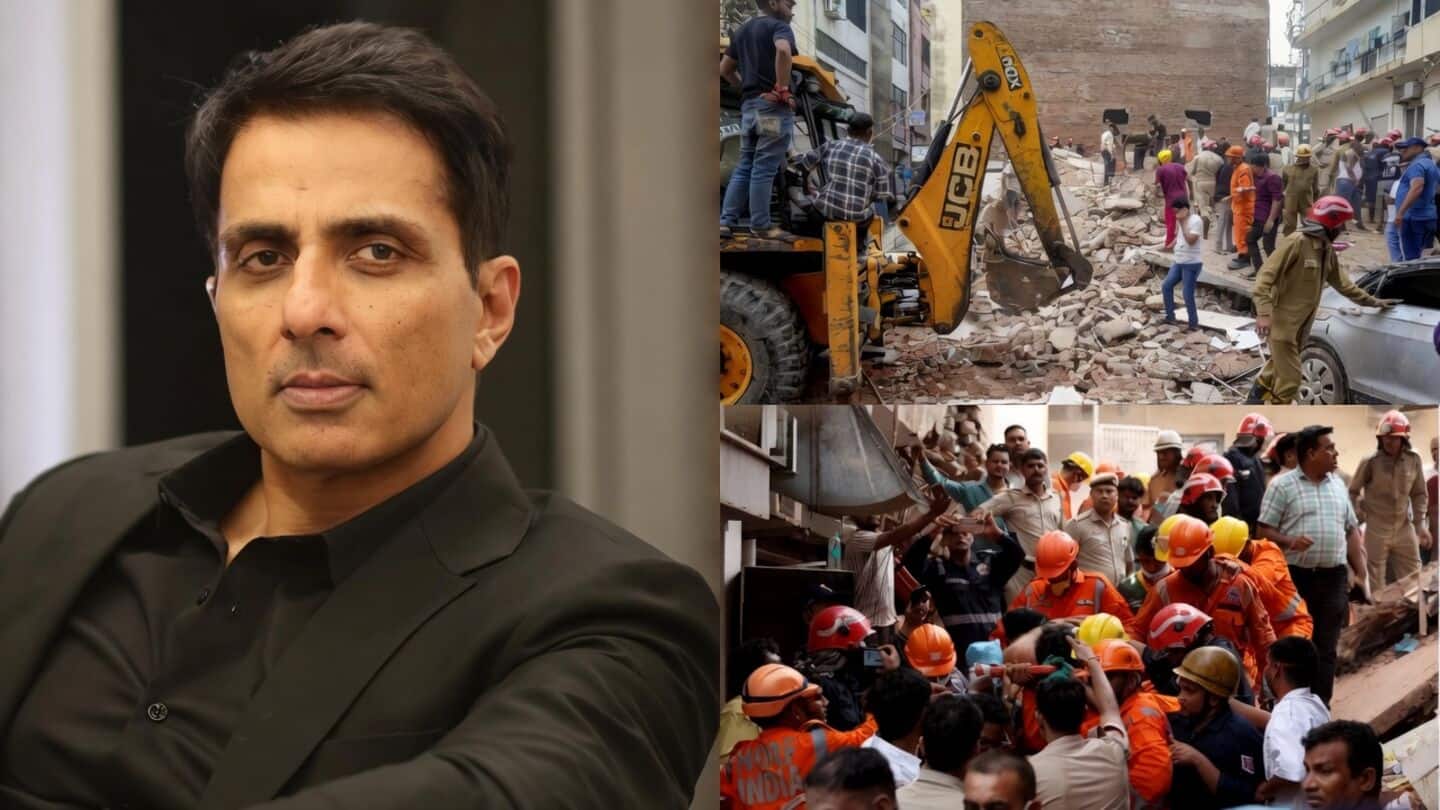 Sonu Sood urges action after hostel collapse near Delhi University