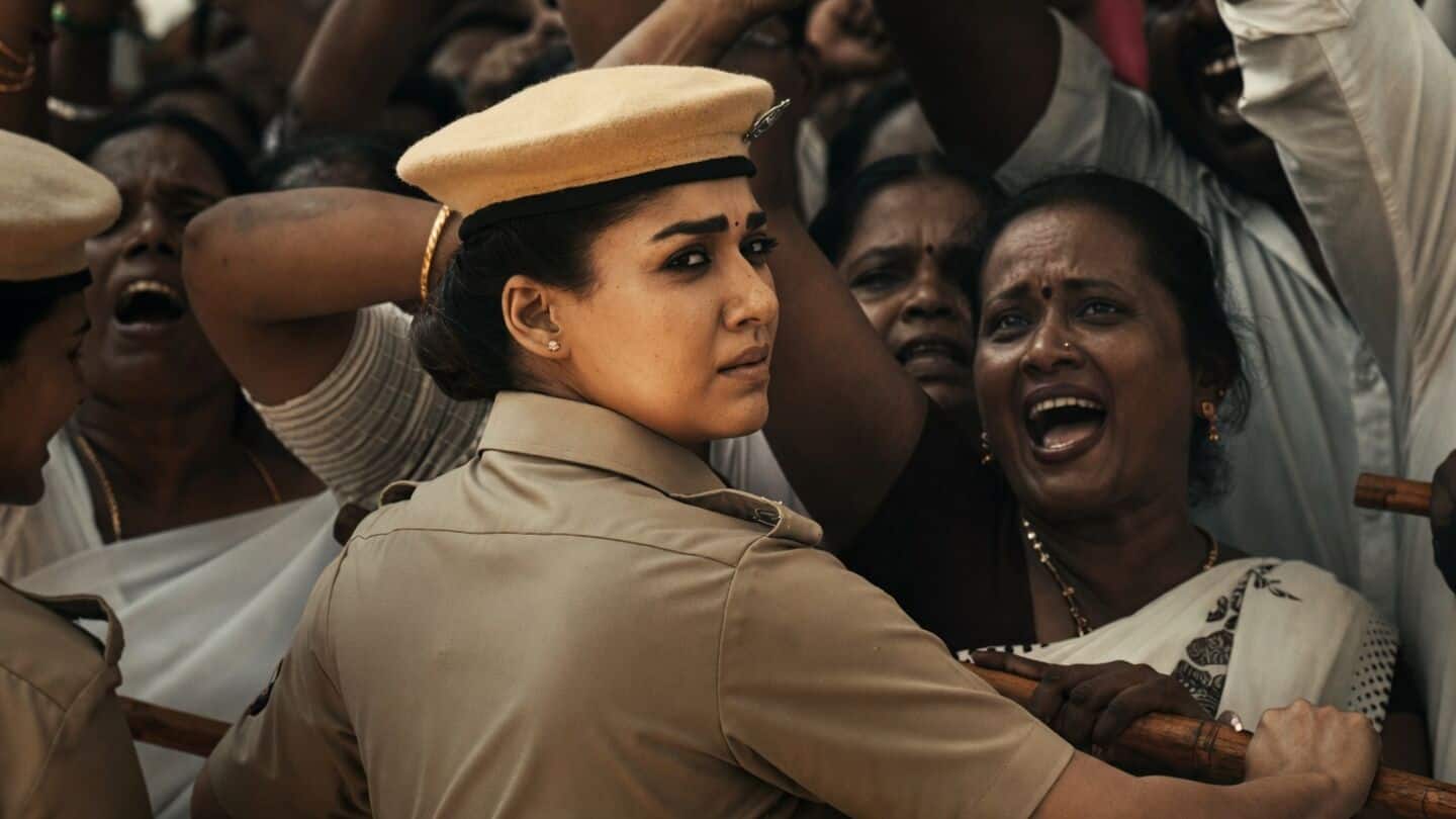 Trailer 'Mookuthi Amman 2' shows Nayanthara's goddess and officer roles