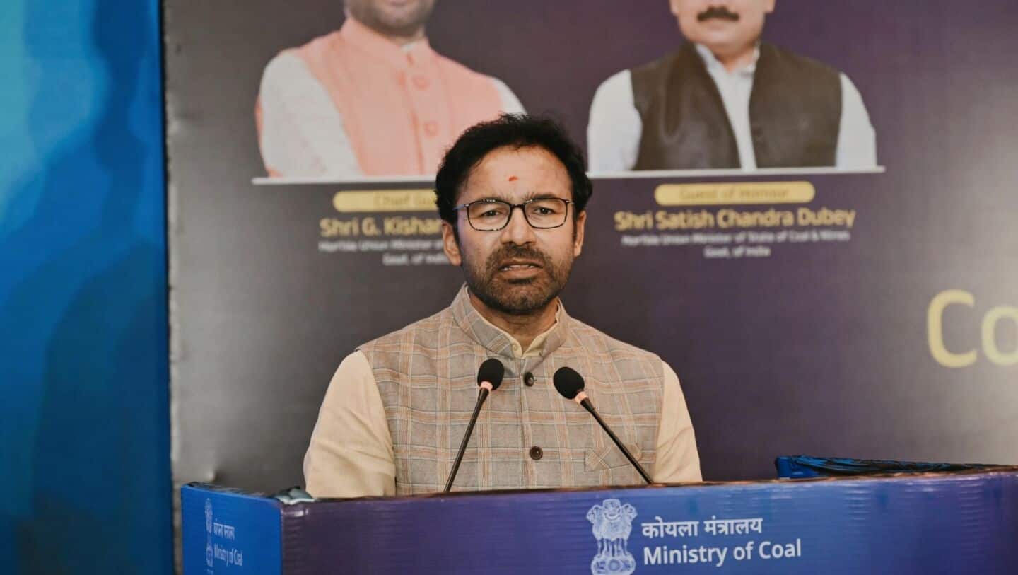 G. Kishan Reddy says coal gasification could save India ₹3tn