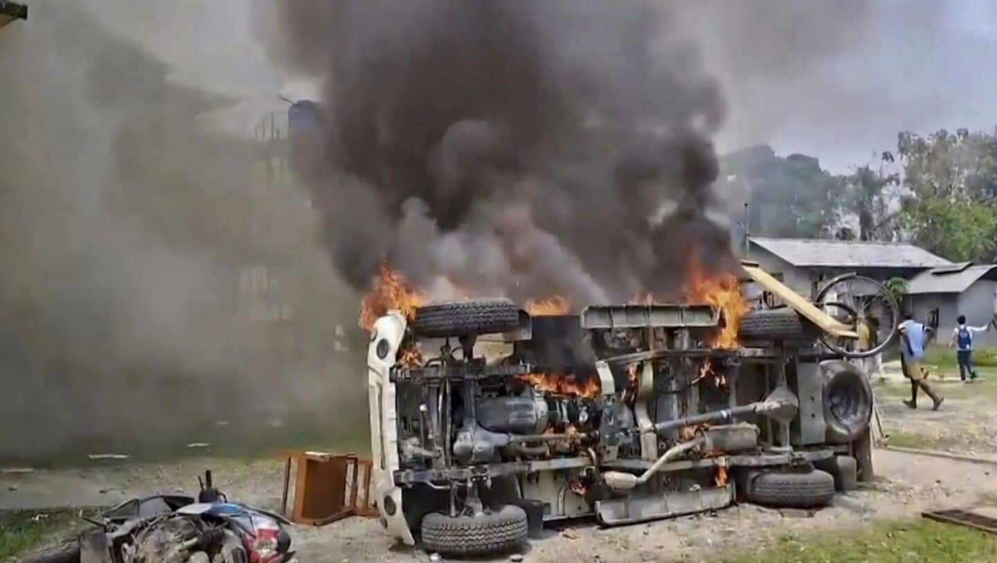 Eviction drive in Assam's Chirang sparks clashes over alleged encroachments