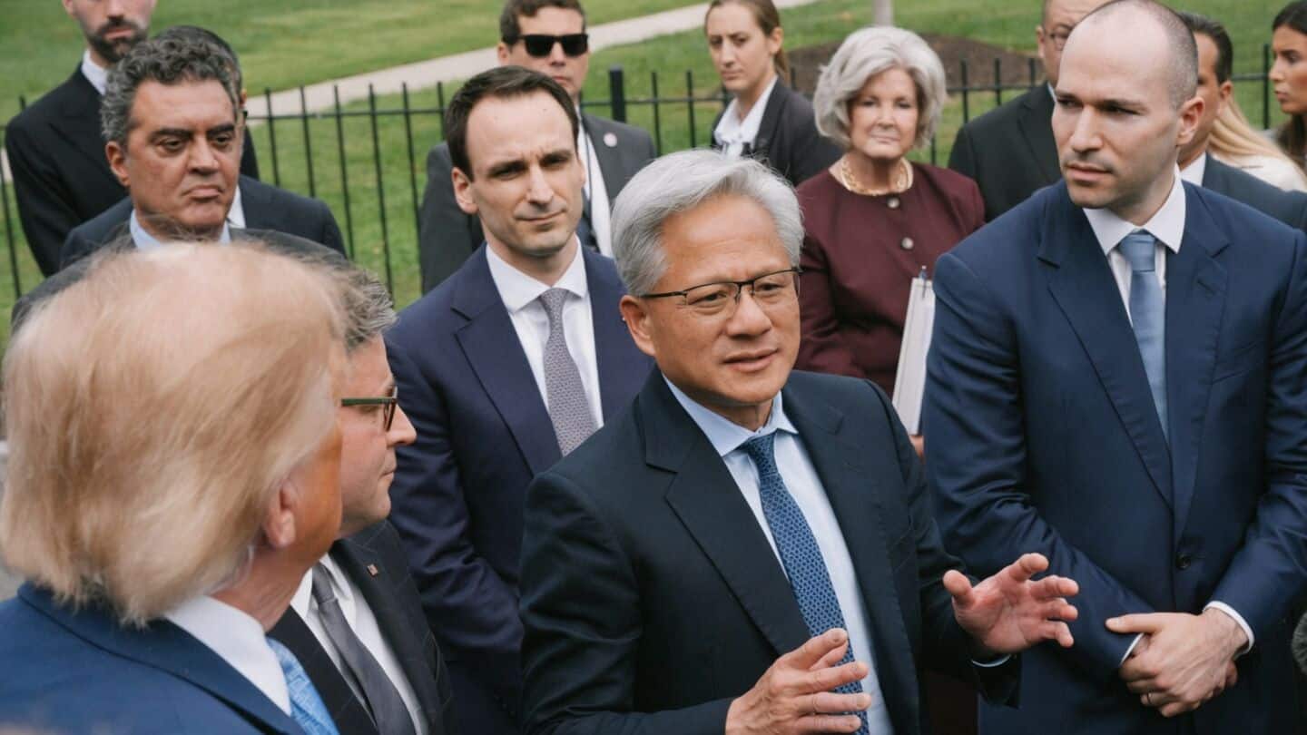 Jensen Huang calls data centers 'superintelligence factories' at White House