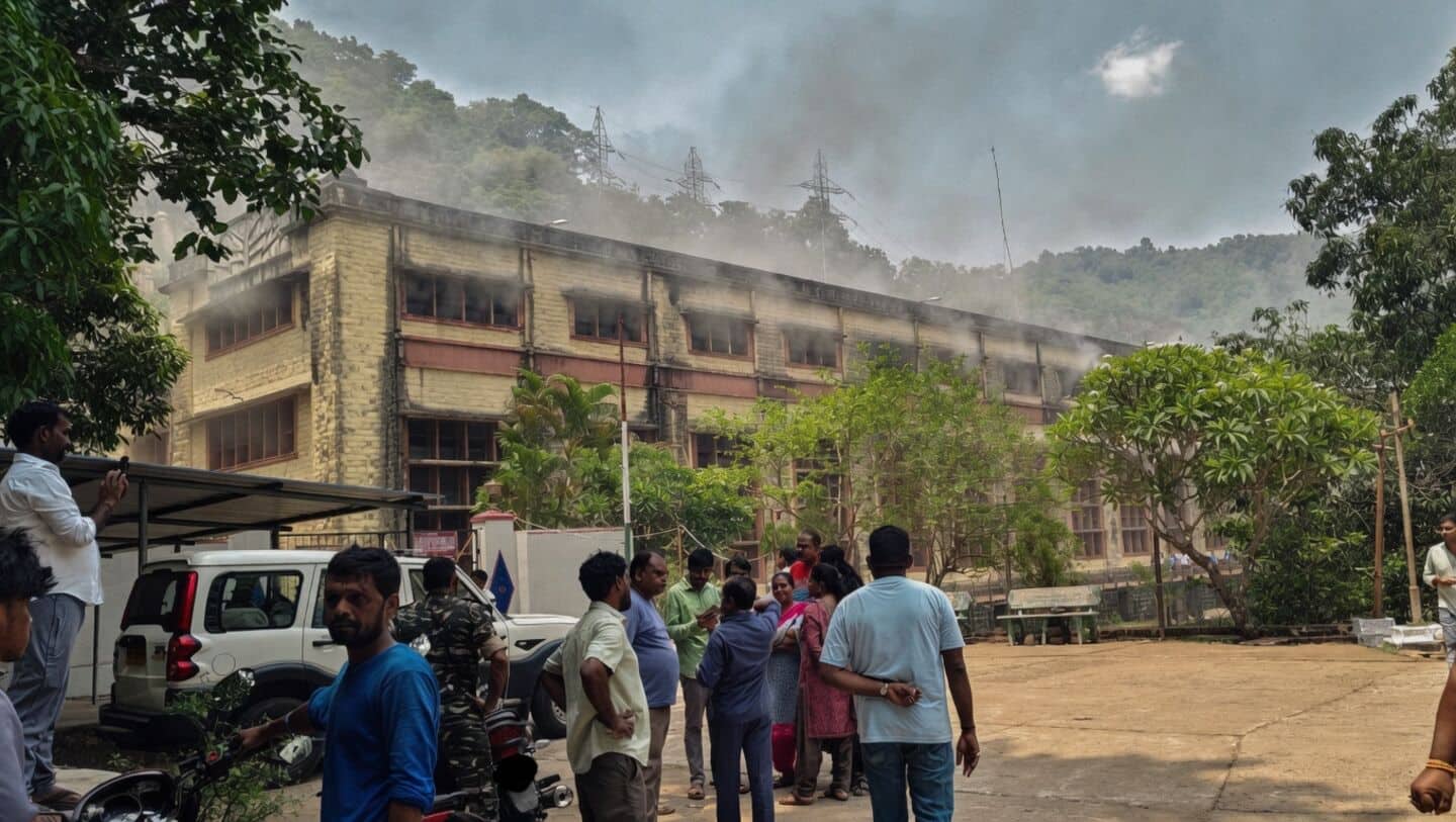 Machkund Hydroelectric Project fire on Andhra Pradesh-Odisha border, 4 rescued