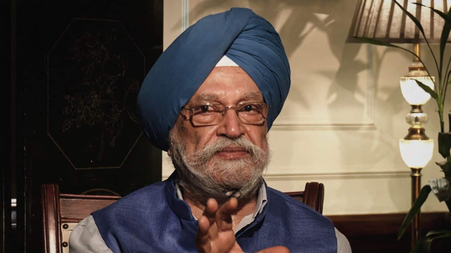 Union Petroleum Minister Hardeep Singh Puri defends India's ethanol push