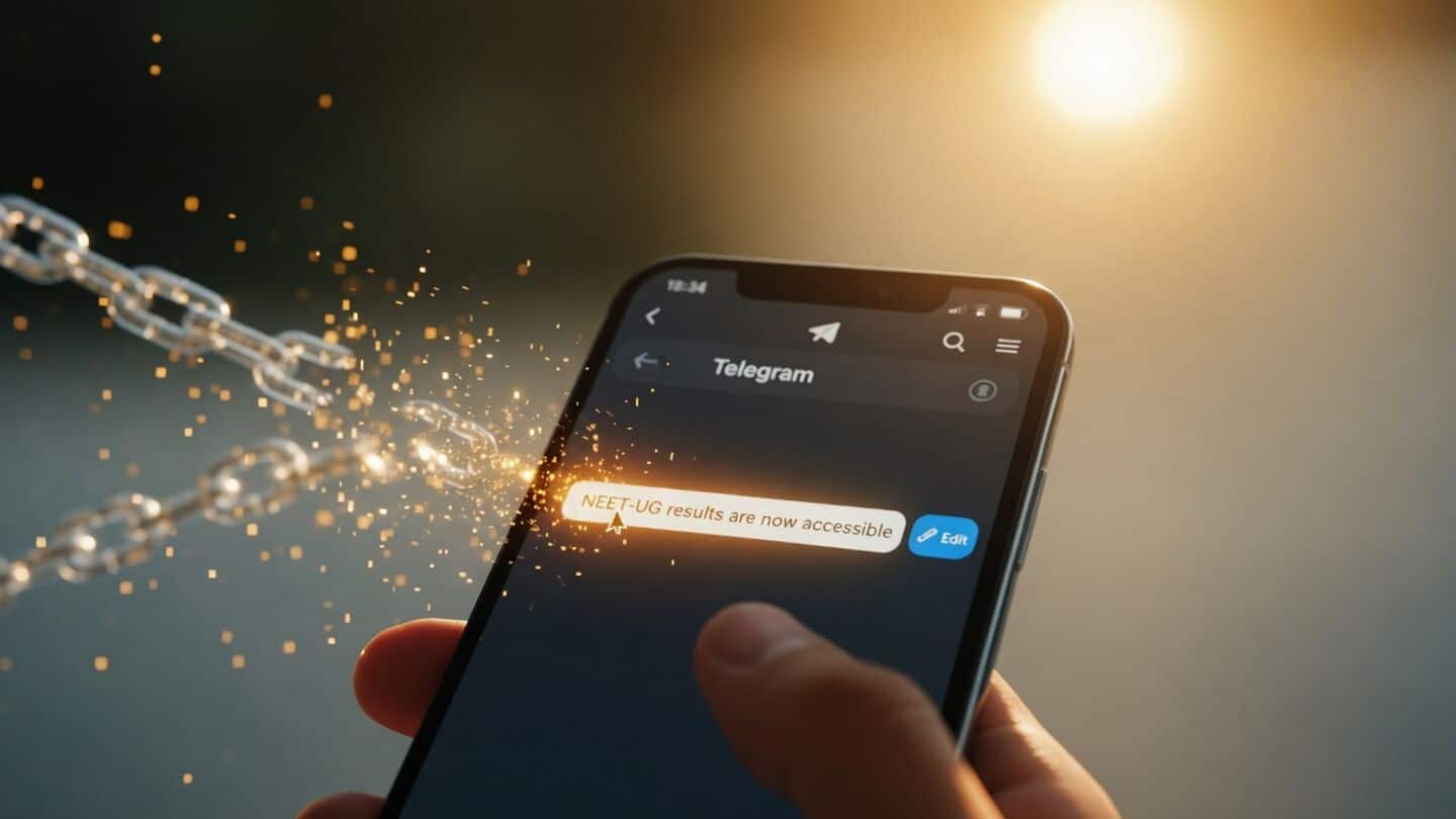 Telegram restores editing after ban over NEET-UG leak fears