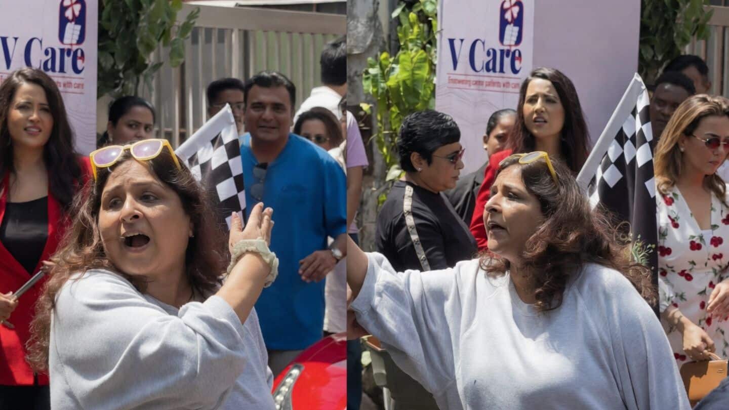 Mumbai supercar rally flagged off by Amruta Fadnavis creates gridlock