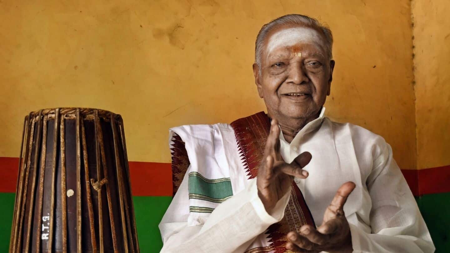 Carnatic maestro Thayumanavan dies aged 95, renowned for mridangam konakkol